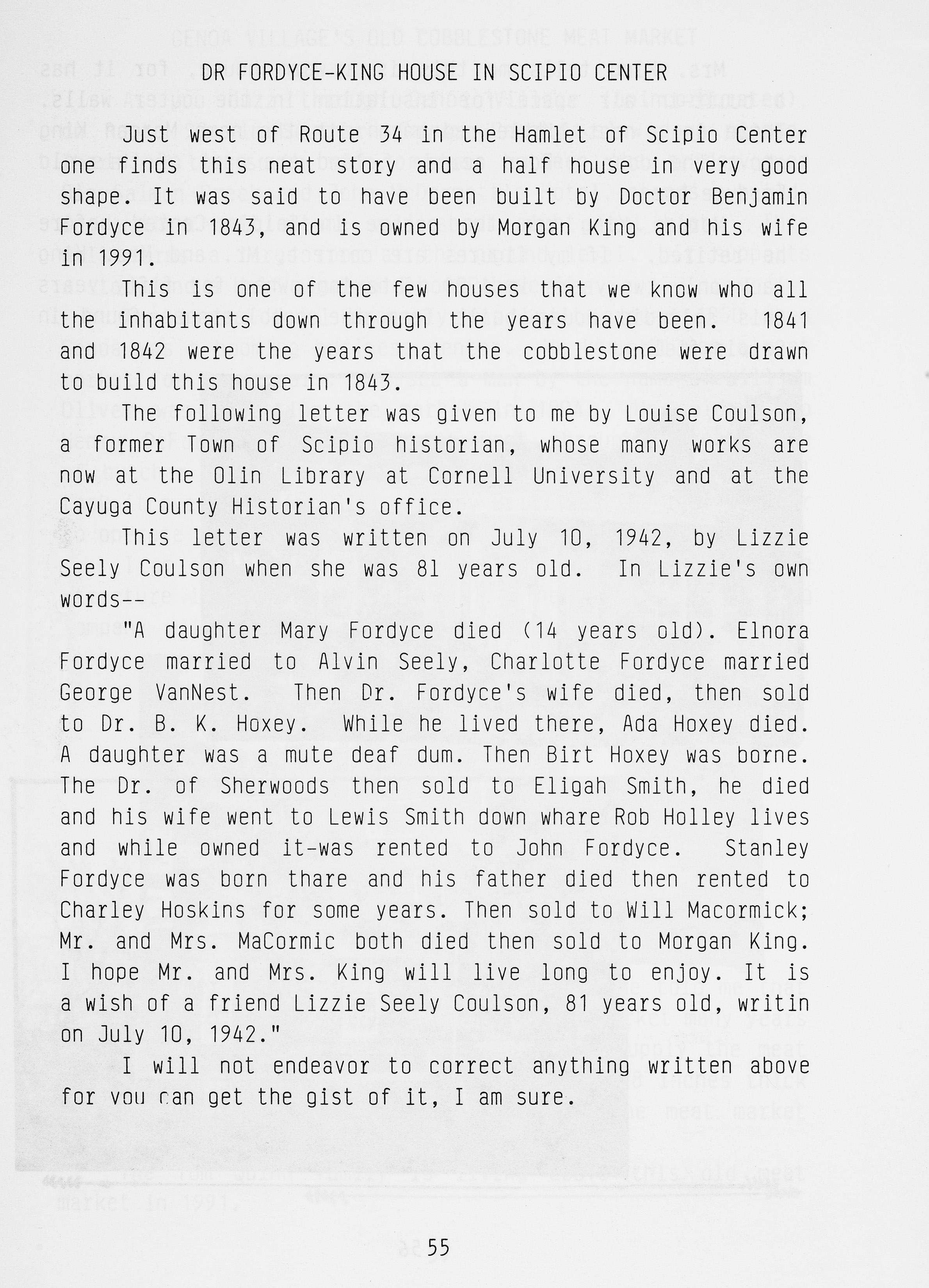 Cayugas Cobblestones p 55